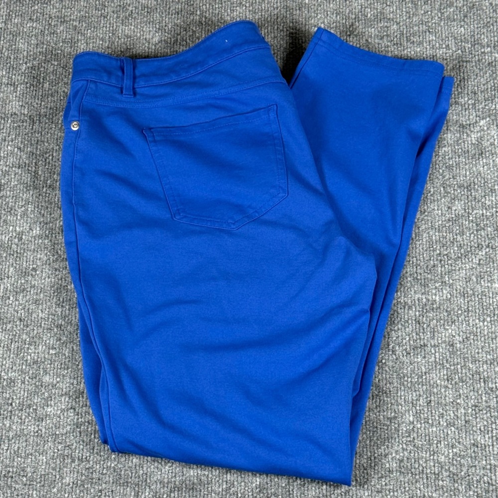Cato Contemporary 14‎ Blue Lightweight Stretch Pants Business Casual Career Chic